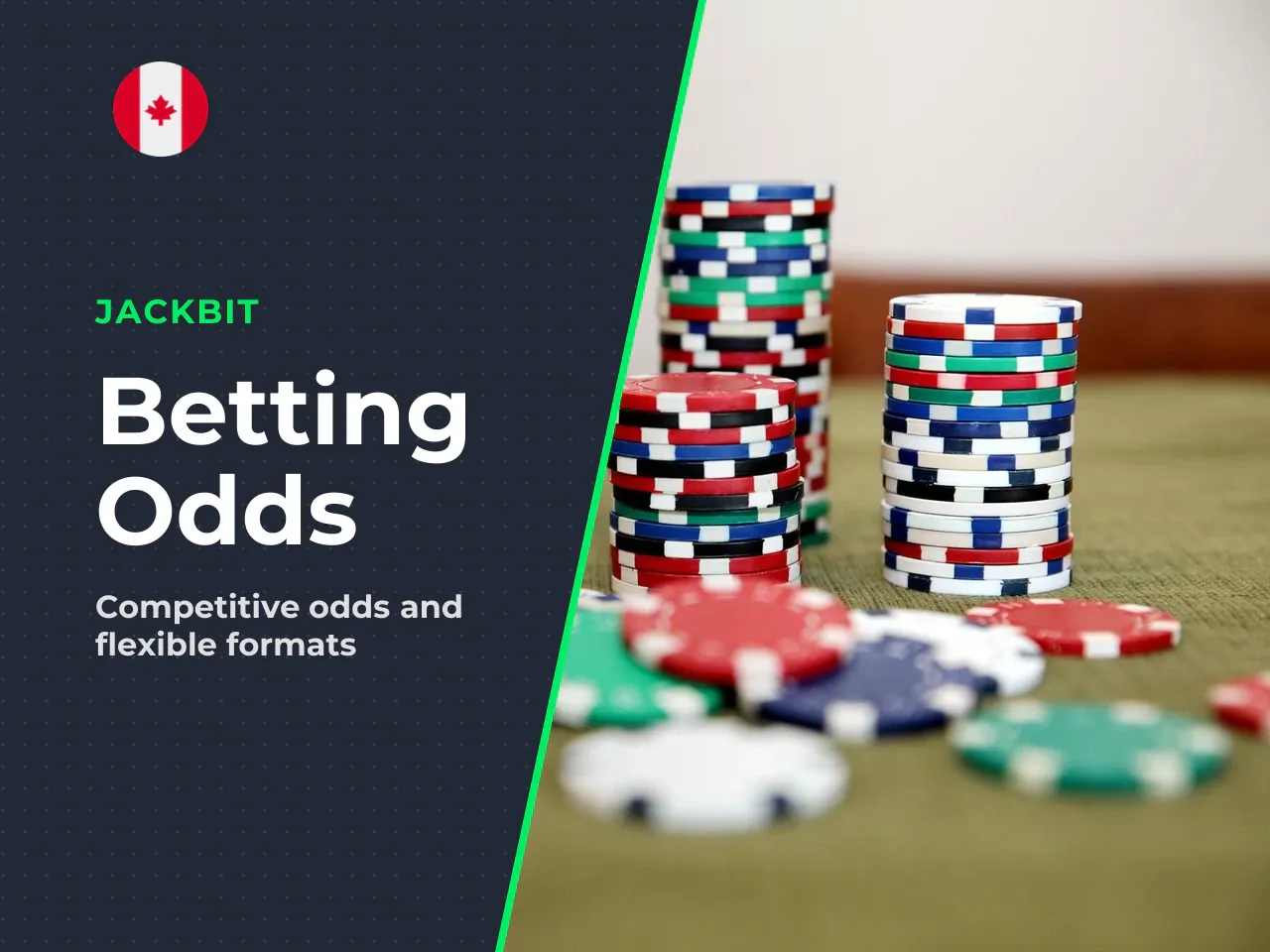 Jackbit odds and payout margins. Supported