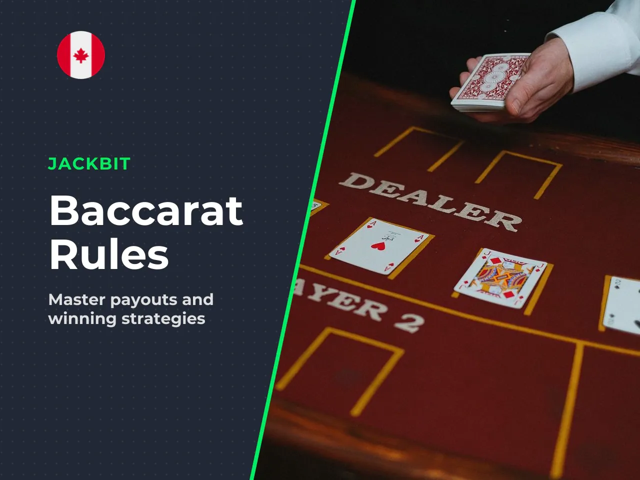 Main bets Player, Banker and Pair